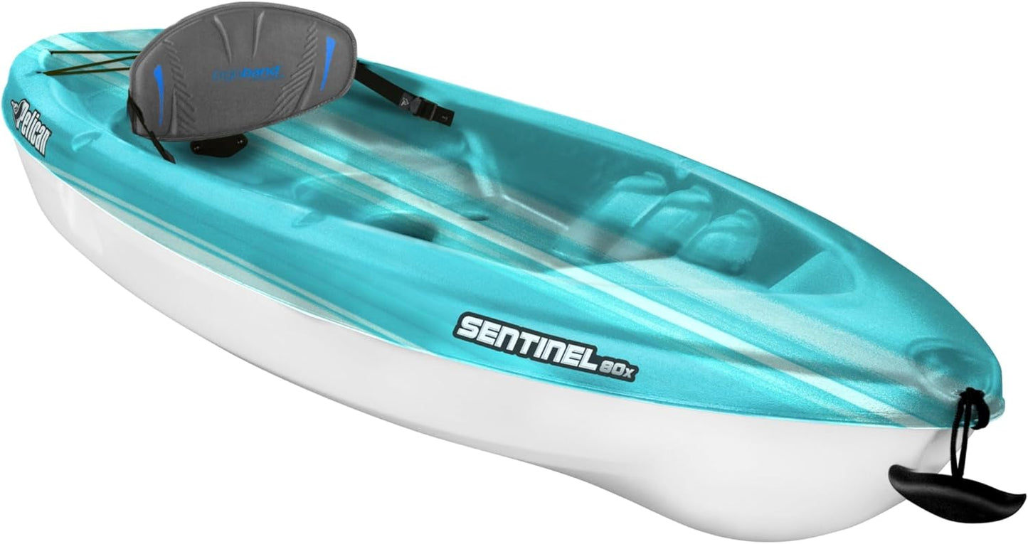 Pelican Sentinel 80X - Recreational Sit on top Kayak - Lightweight Patented Ram-X™ Material - Ergoform™ backrest - 8 ft