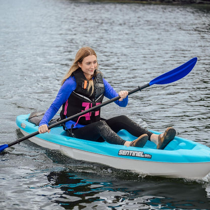Pelican Sentinel 80X - Recreational Sit on top Kayak - Lightweight Patented Ram-X™ Material - Ergoform™ backrest - 8 ft